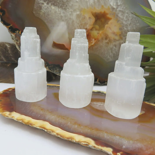 Selenite Raw Crystal Tower