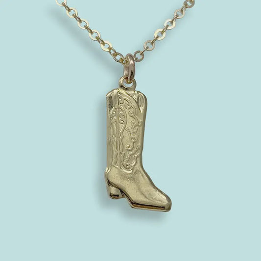 Cowgirl Boot Necklace