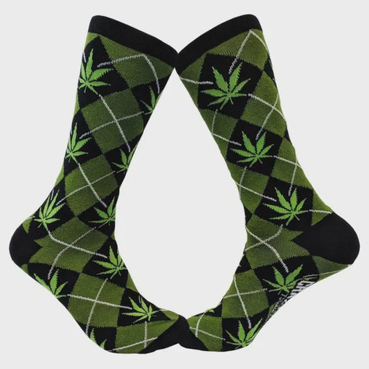 Argyle Marijuana Socks