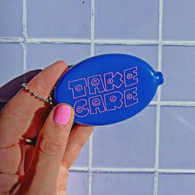 Take Care Coin Pouch Keychain