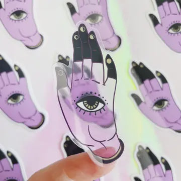Mystic Hand Clear Sticker