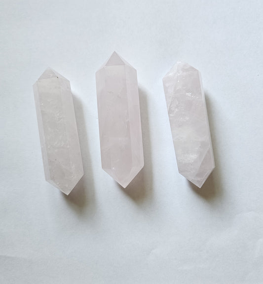 Rose Quartz 4.5" Double Terminated Points