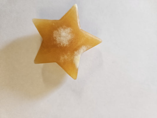 Orange Calcite Star