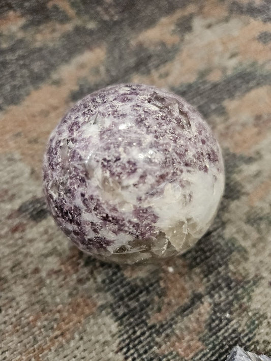 Purple Lepidolite Sphere 1/22
