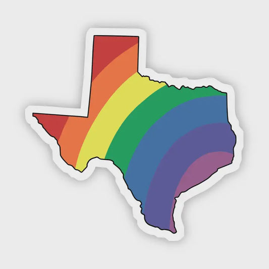 Texas Rainbow Sticker