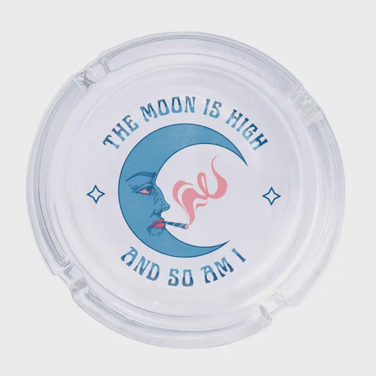 Moon is High Glass Ashtray