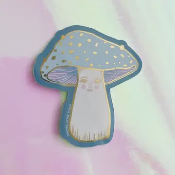 Lady Mushroom Metallic Sticker