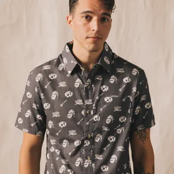 Cereal Killer Casual Button Down Shirt Men & Women