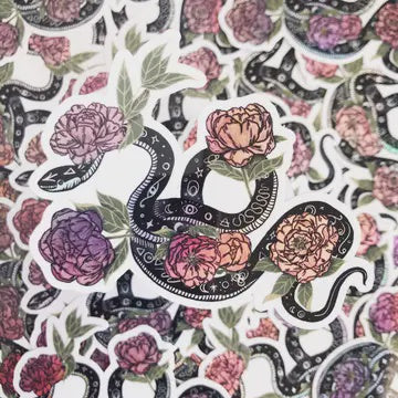 Celestial Snake Holographic Sticker