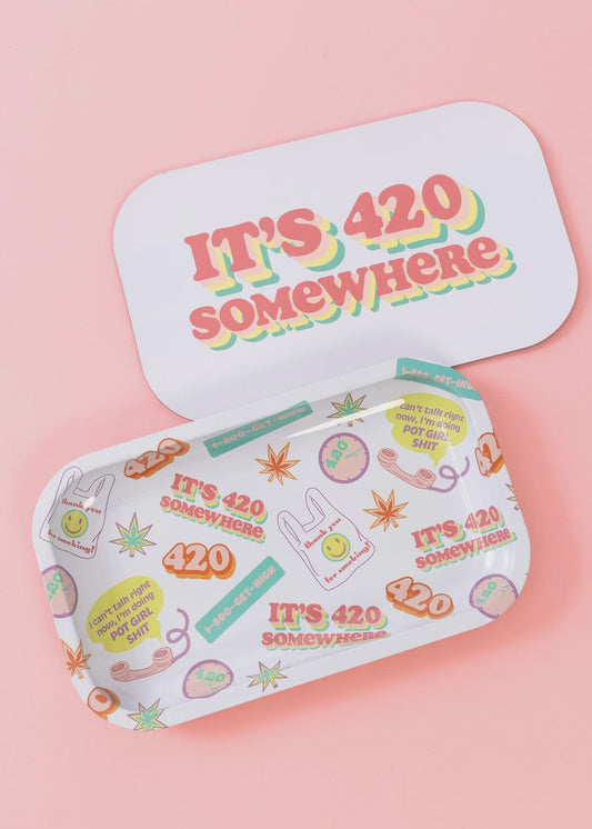 420 Rolling Tray w/ Lid (Large)
