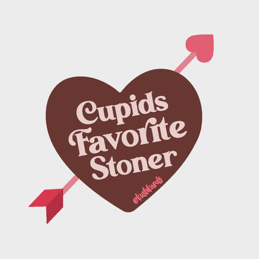 Cupid's Favorite Stoner Kush Sticker
