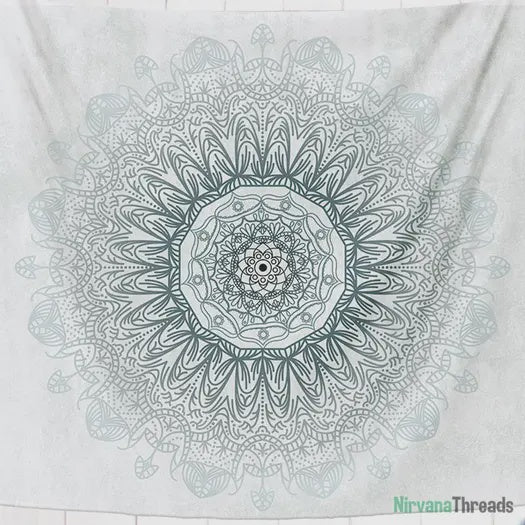 Misty Mandala Tapestry