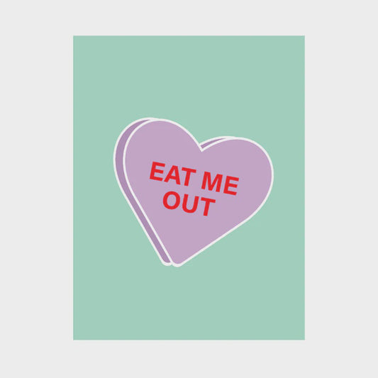 Eat Me Out Naughty Greeting Card