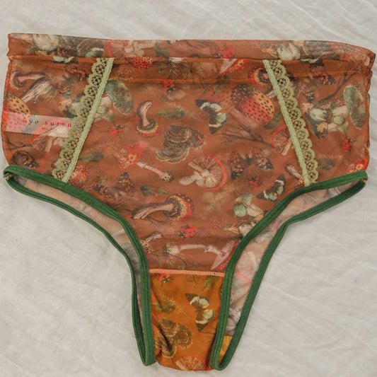 Mushroom Fairy Printed High Waist Undies