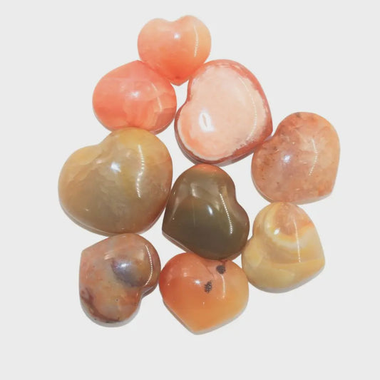 Crystal Heart - Carnelian