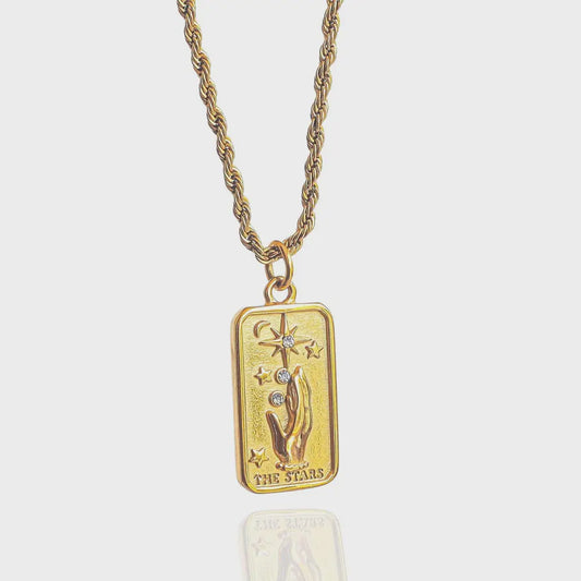 The Stars Tarot Card Necklace