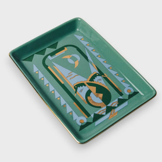 Deco Seahorse Ceramic Tray