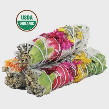 Joy Floral White Sage Smudge Stick
