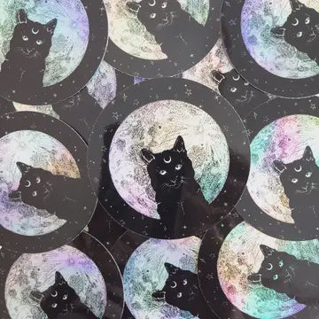 Celestial Cat Holographic Sticker