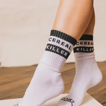 Cereal Killer Vintage Comfy Crew Socks