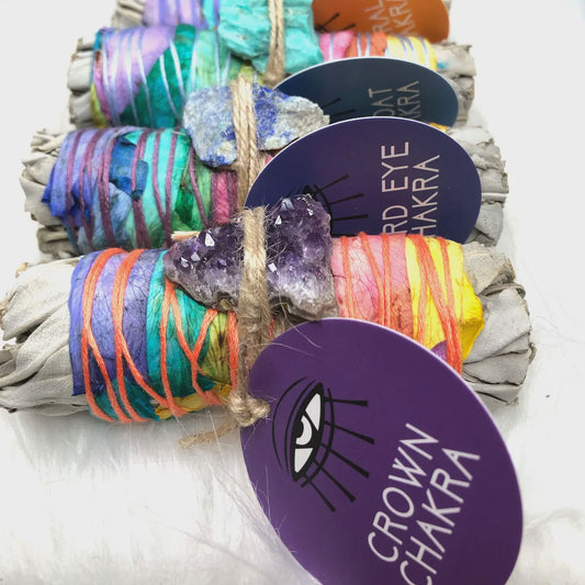 7 Chakras Ritual Sage Wand