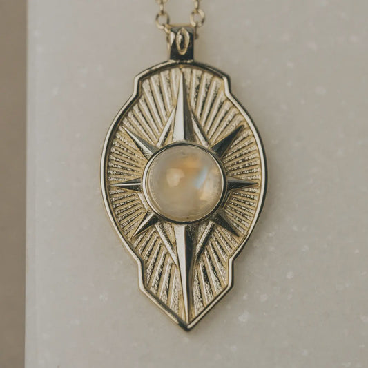 Star Goddess Moonstone Necklace