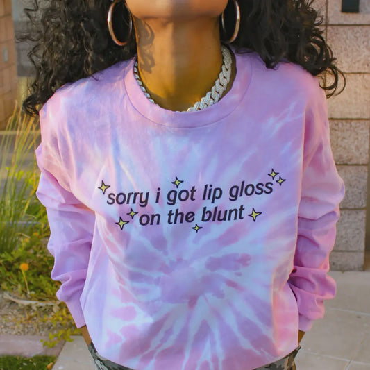 Lip Gloss on the Blunt Tee