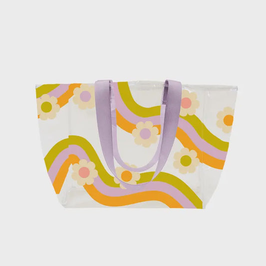 Wavy Daisy Medium Tote