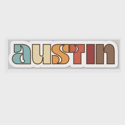 Funky Austin Sticker