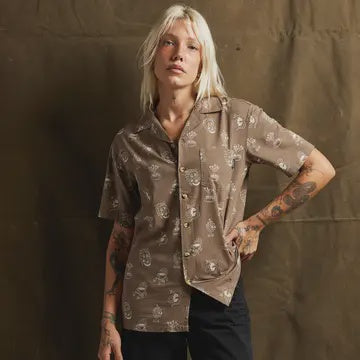 Desert Donuts Casual Button Up Shirt Men Women Western