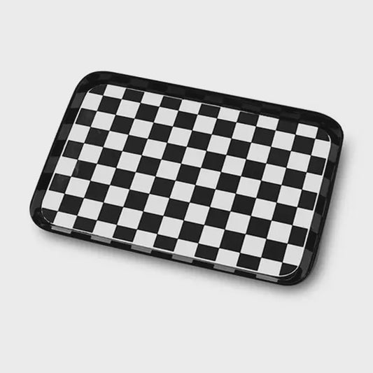 BW Checkered Trinket Tray