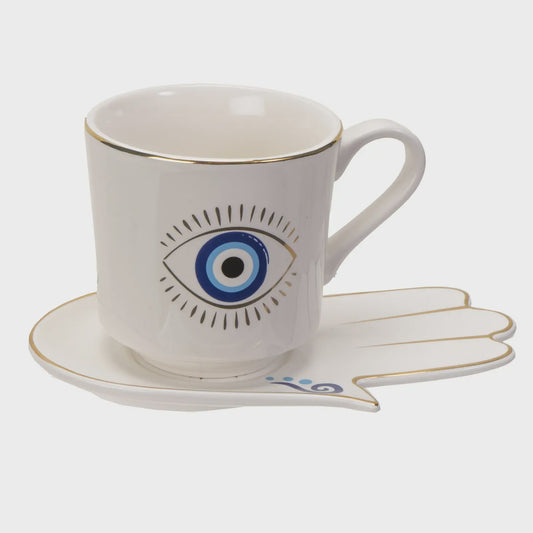 All Seeing Eye Cup and Saucer
