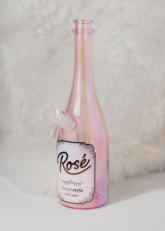 Rose Wine Bottle Bong