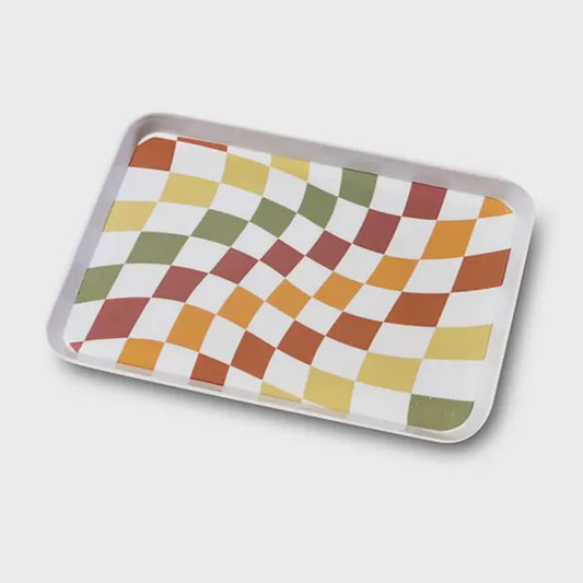 Color Checkered Trinket Tray