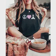 Peace, Love, Yoga Tee