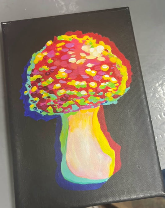 Rectangle Mushroom Chromatic Painting