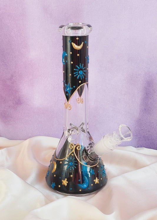 Midnight Celestial Bong (glow in the dark)