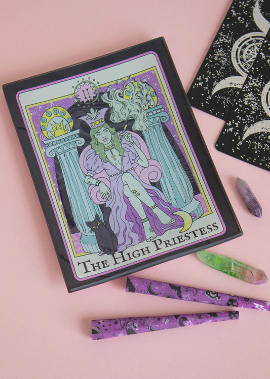High Priestess Tarot Card Rolling Tray
