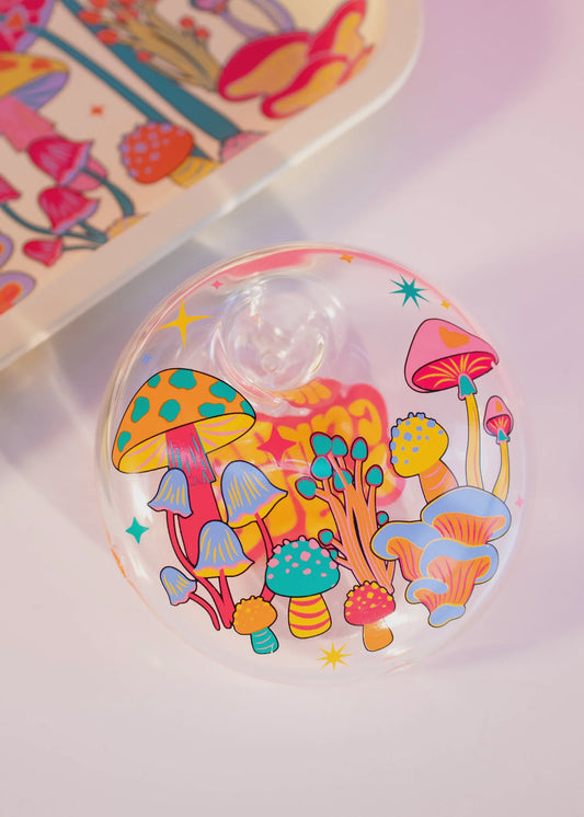 Colorful Mushroom Pebble Pipe