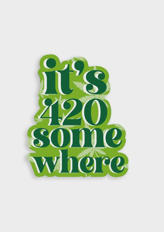 420 Somewhere Sticker