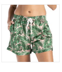 Hello Mello Beauty Sleep Satin Pajama Shorts / Aloha Bed