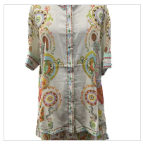 Unique Paisley Floral Print 2 Piece Set