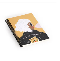 Charly Clements She Is Fierce Spiral Notebook