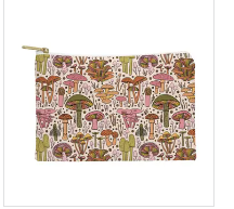 Doodle By Meg Vintage Mushroom Print Pouch
