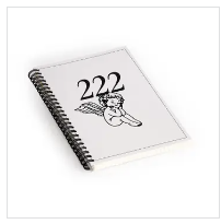 Tiger Spirit 222 Angel Number Poster Spiral Notebook