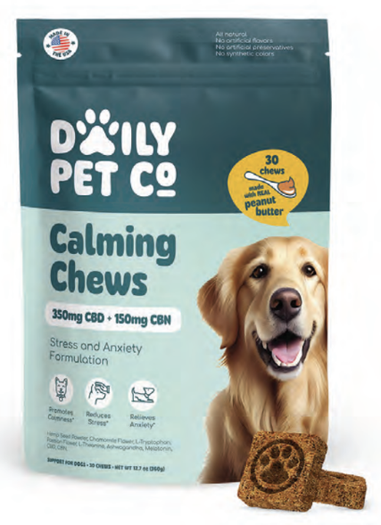 Calming Chews / 350mgCBD+150mgCBN / Peanut Butter