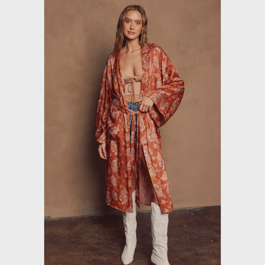 Sunchild Open Front Kimono Duster