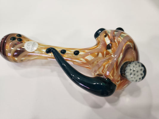 Avalanche Glass multi section spoon with horn and mille