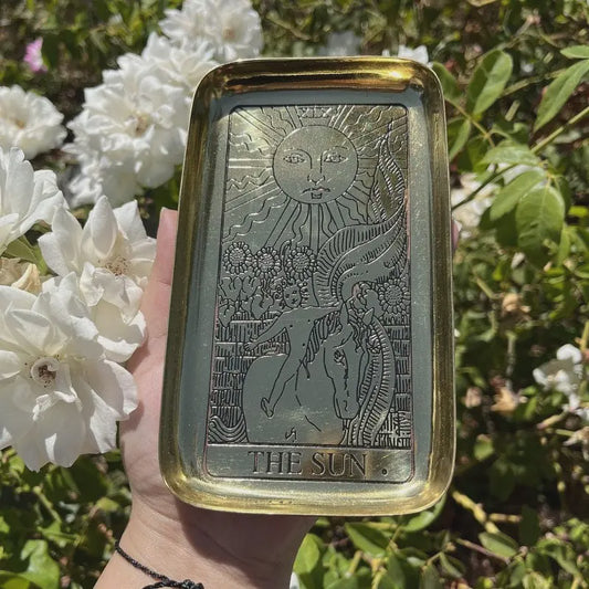 Crystal Tarot Tray - The Sun