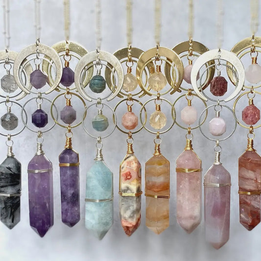 Suncatcher Necklace - Crescent Moon